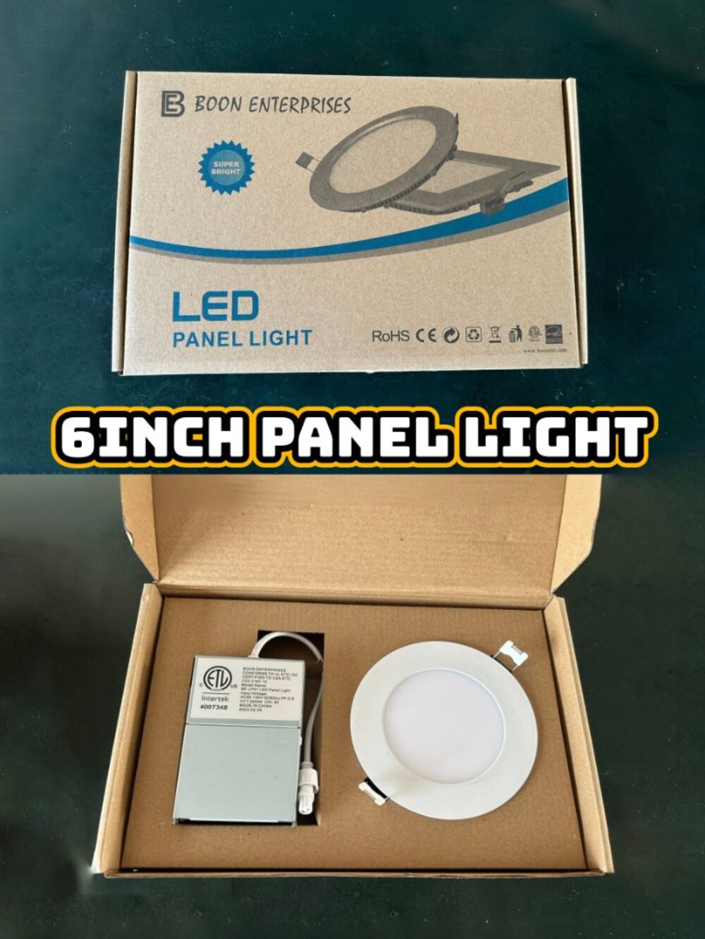 Brand New 6 inch / 14.5cm LED Round  Panel Light Warm White 9W